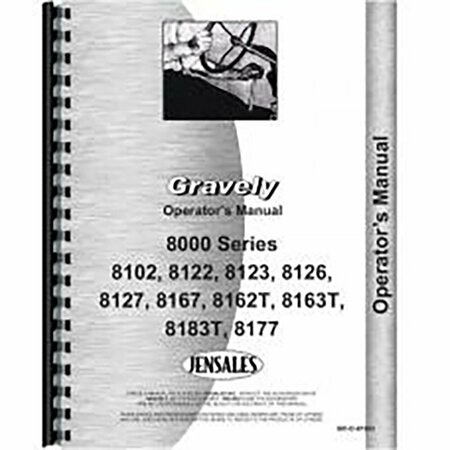 AFTERMARKET Tractor Operators Manual for Gravely 8177 RAP119506